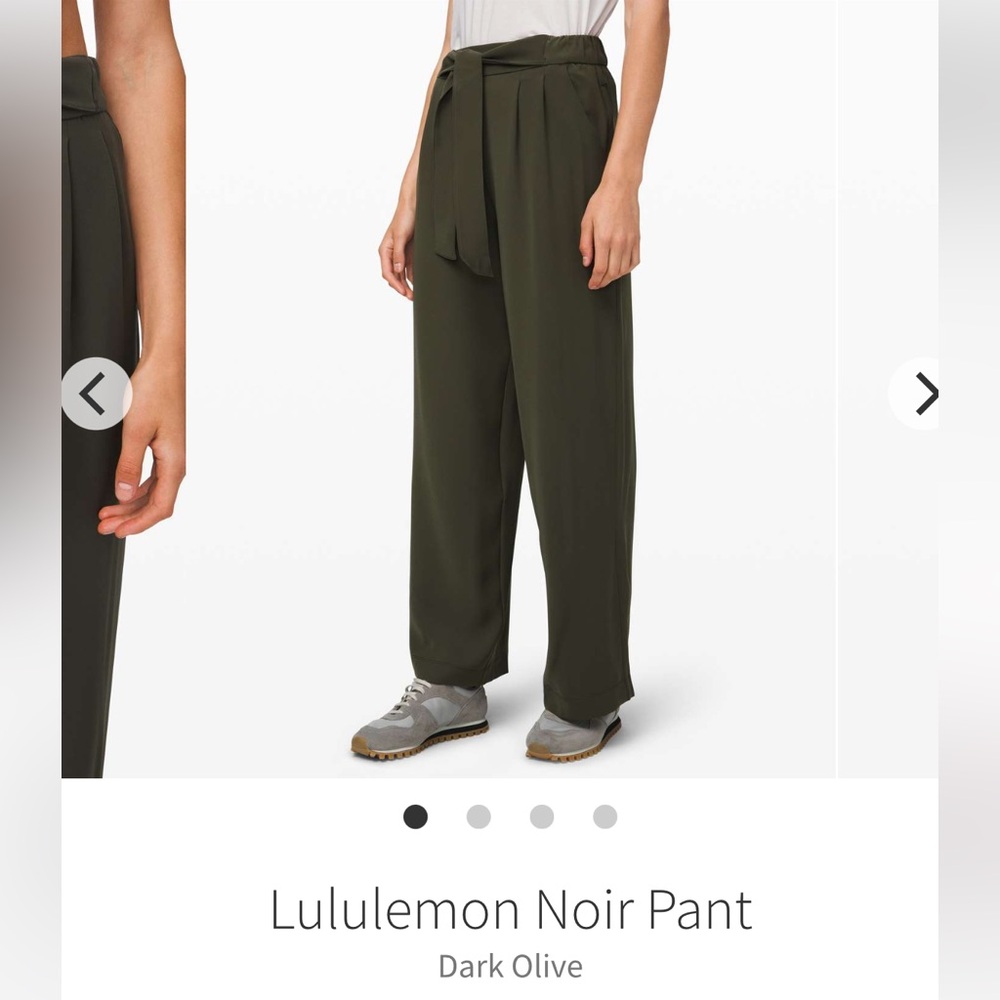 lululemon athletica Dark Olive Wide-Leg Chinos